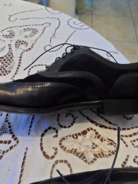 Edward Green Black Leather & Suede Wingtip Oxfords US 10 main image 16